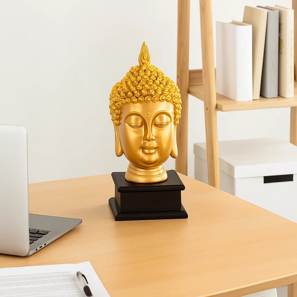 Peaceful Gold Buddha Decor