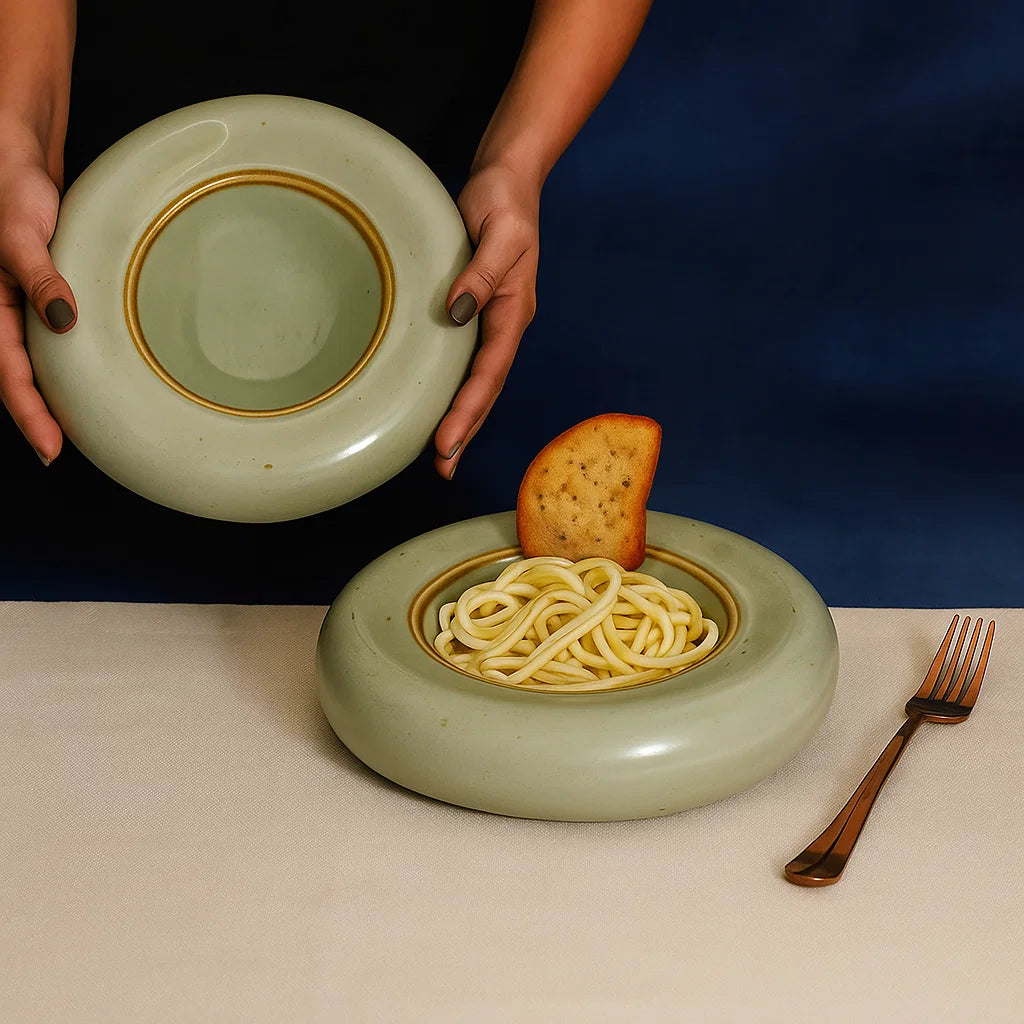 Opulent Round Serving Platter