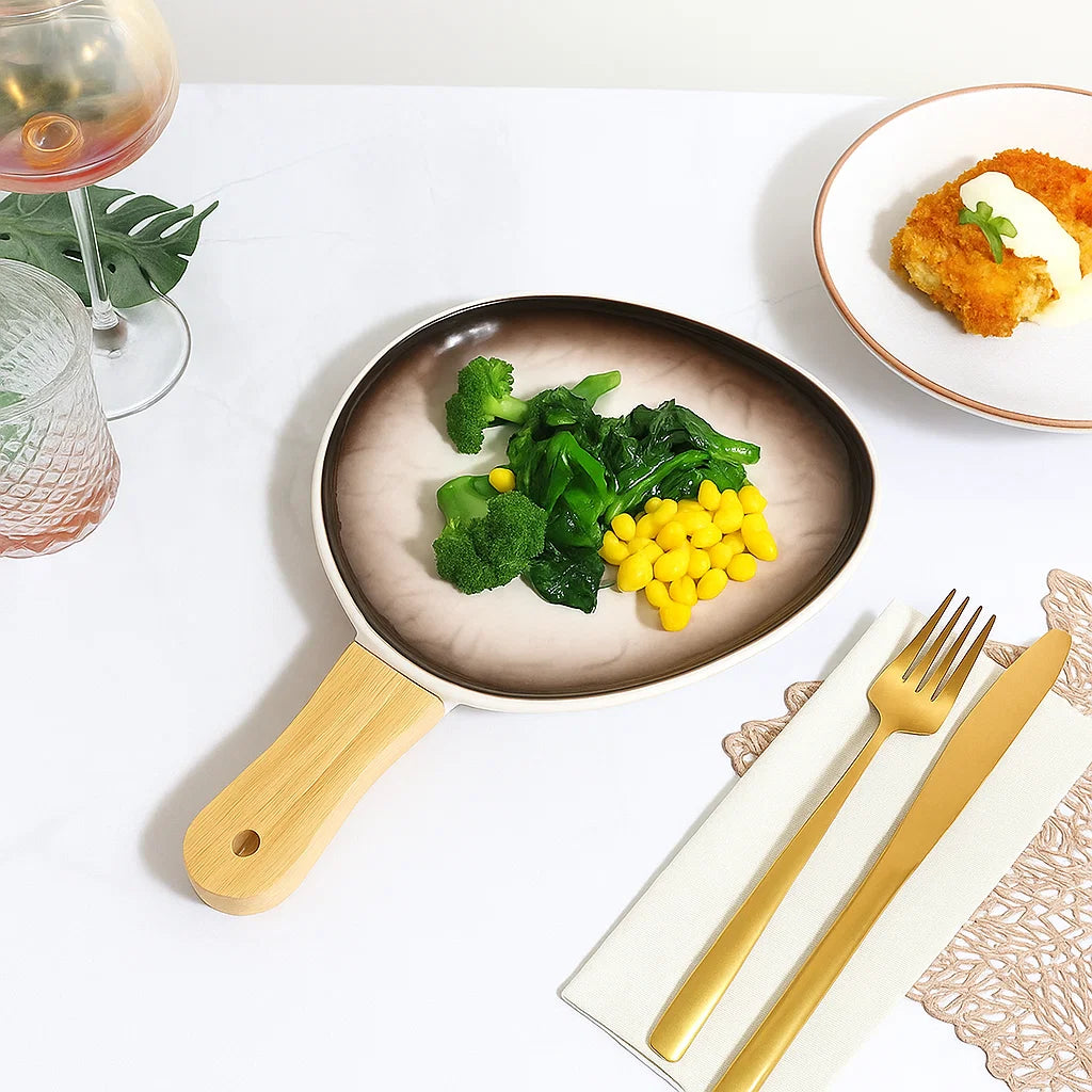 Ombre Serving Platters - Brown