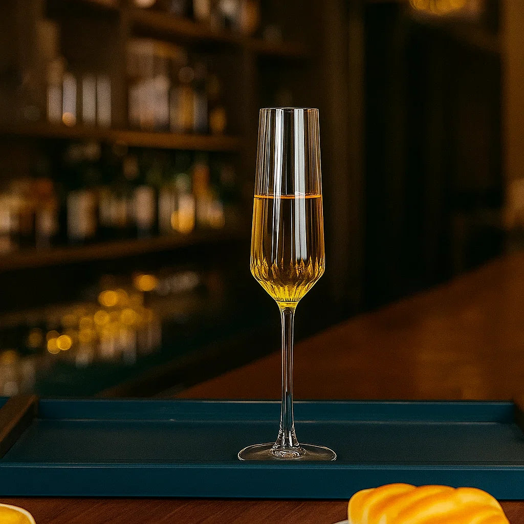 Verres Striped Crystal Glass - Set Of 6