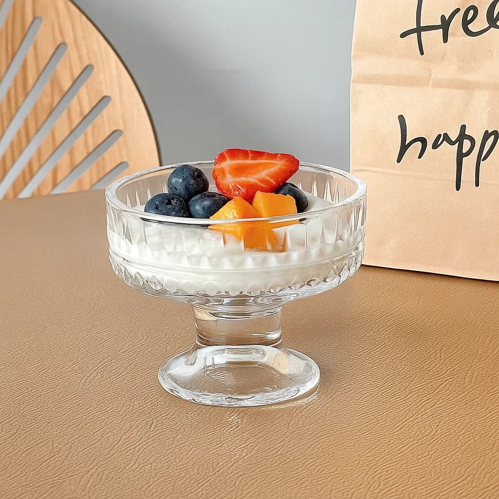 FlowGeo Summer Dessert Glass - Set Of 6