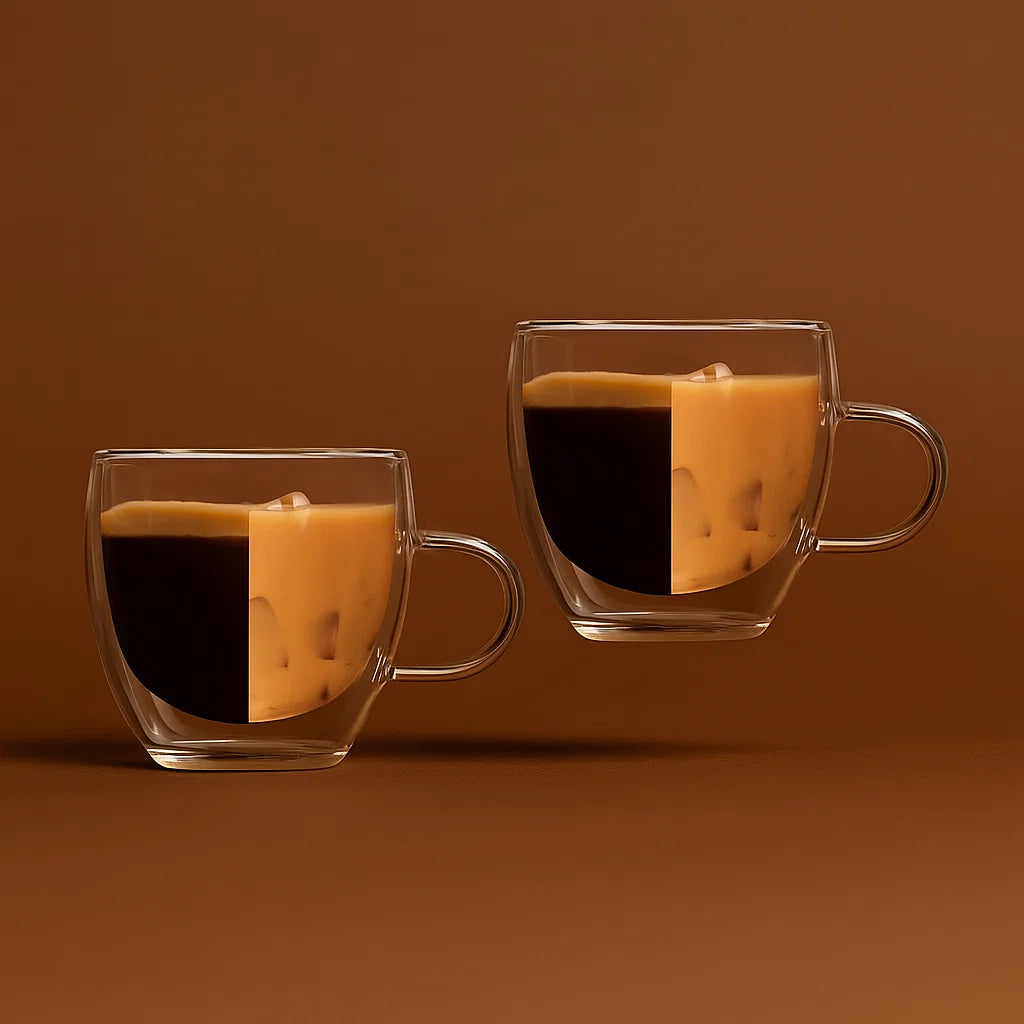 Double Layer Espresso Glass - Set Of 2