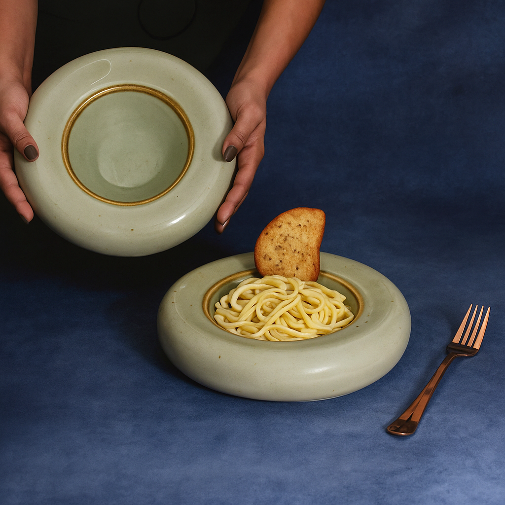 Opulent Round Serving Platter