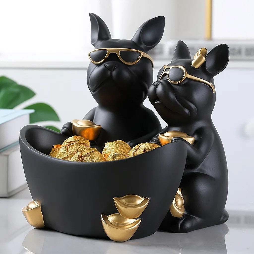 Duo Dog Figurine Holder