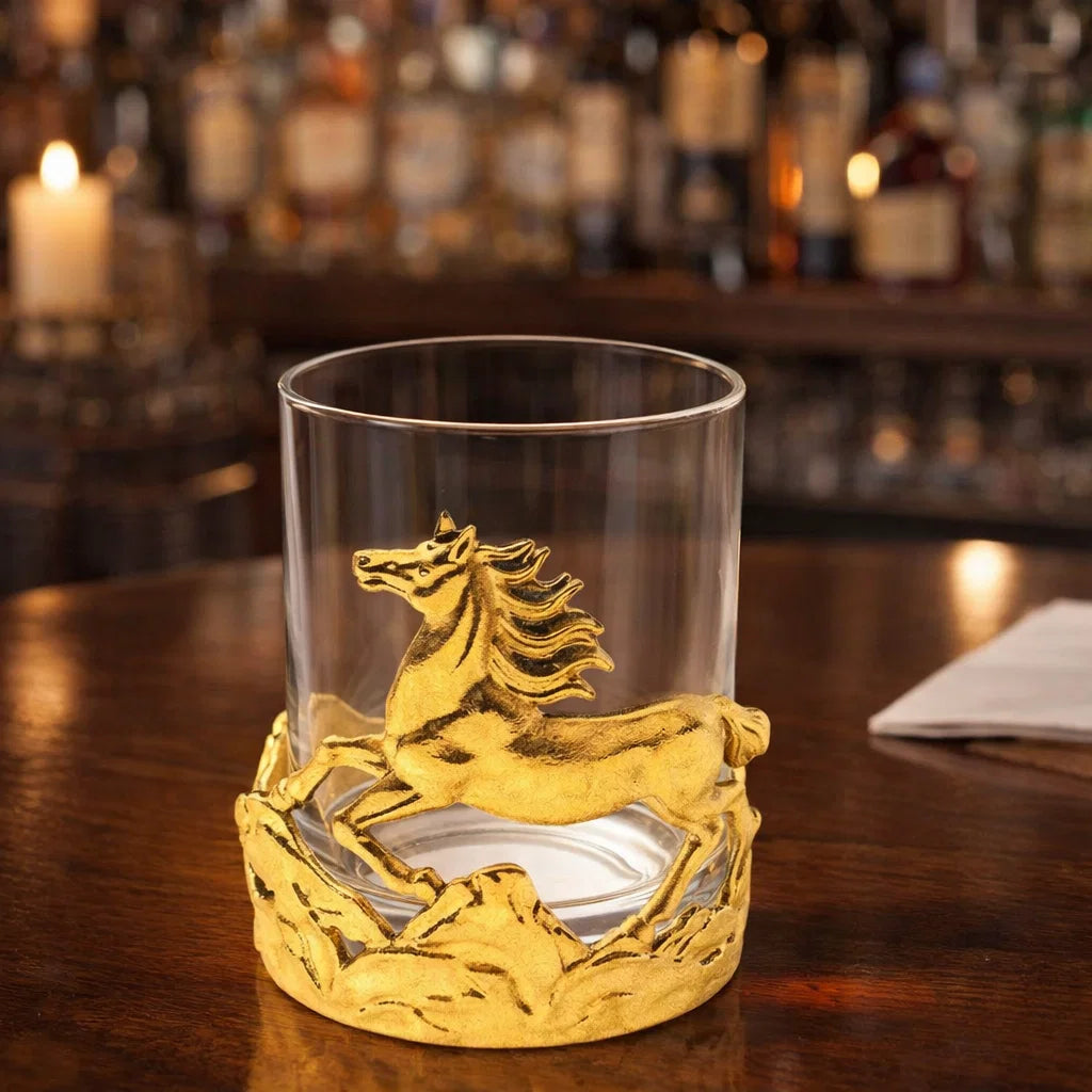 Metal Animal Whiskey Glass - Set Of 2