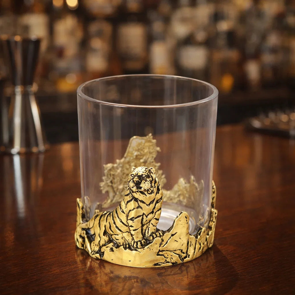Metal Animal Whiskey Glass - Set Of 2