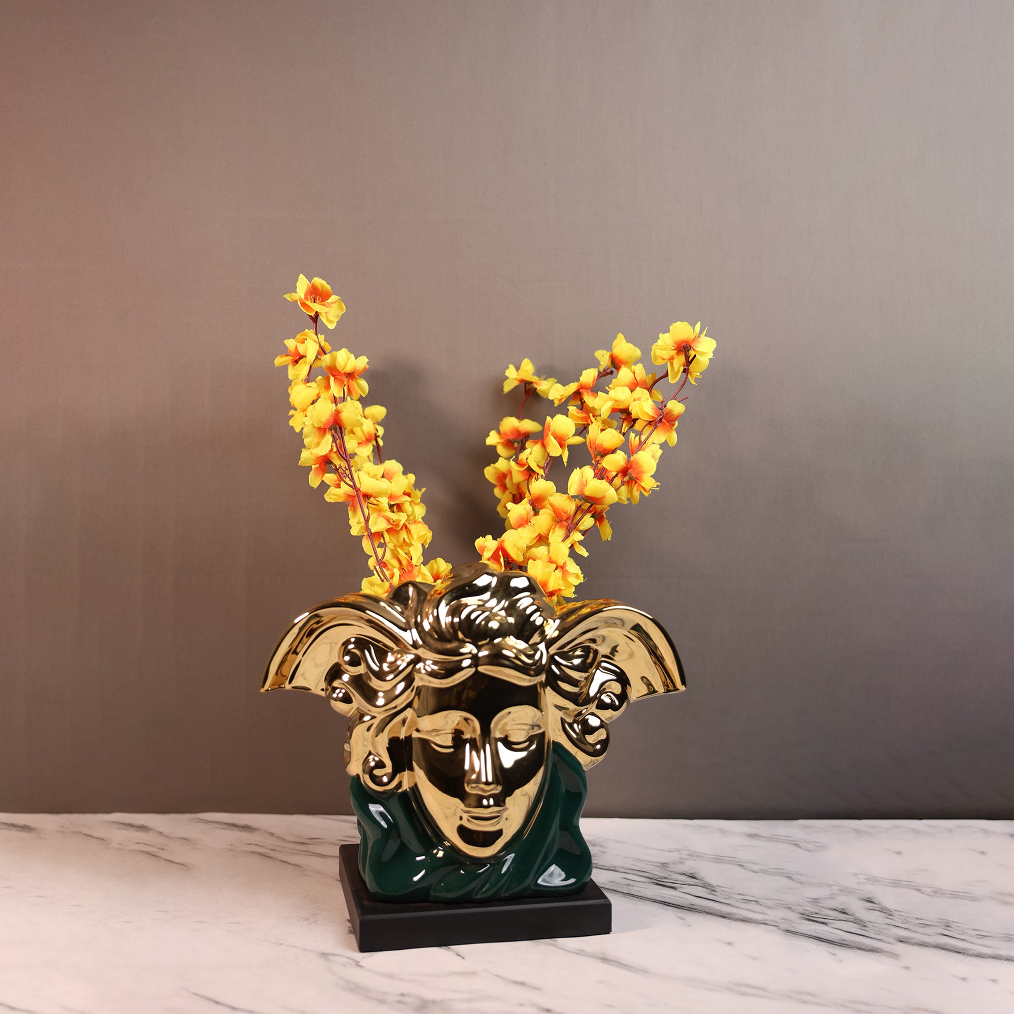 Medusa Face Décor & Vase