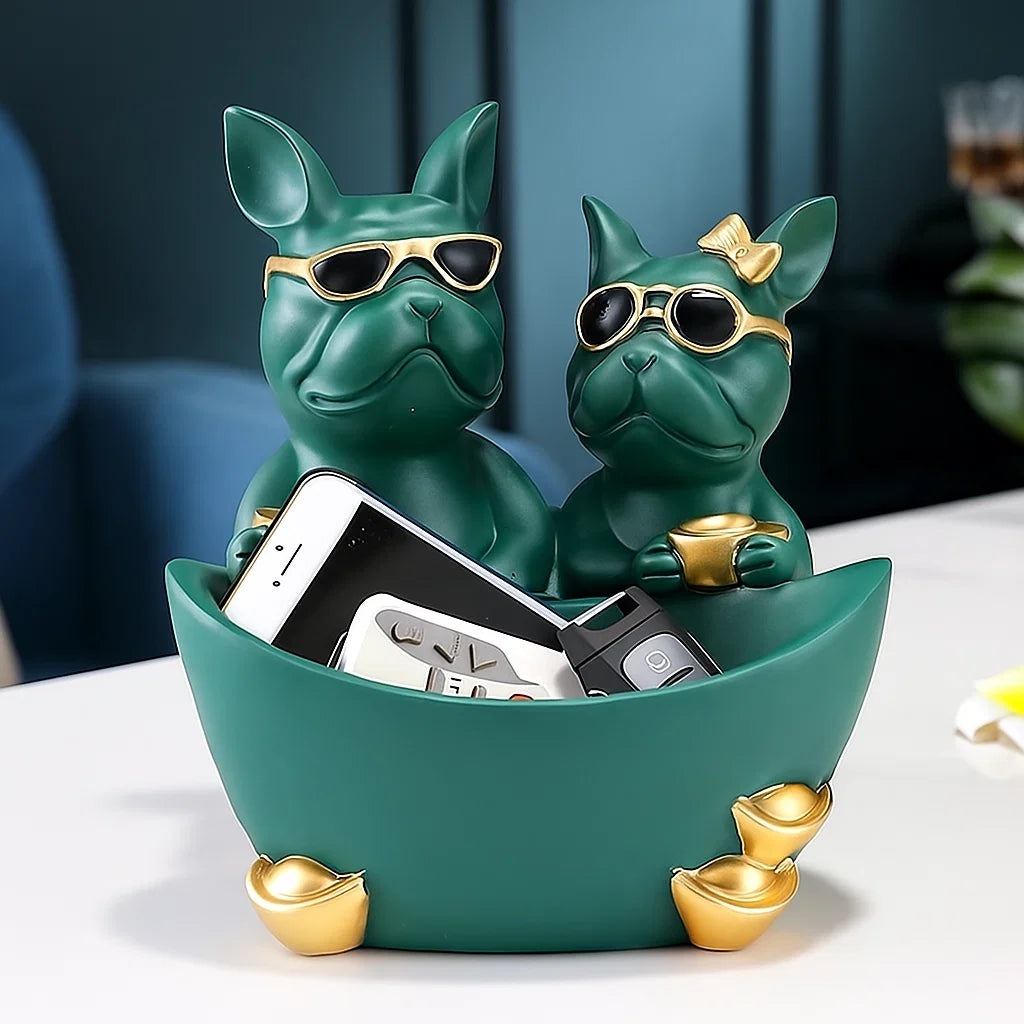 Duo Dog Figurine Holder