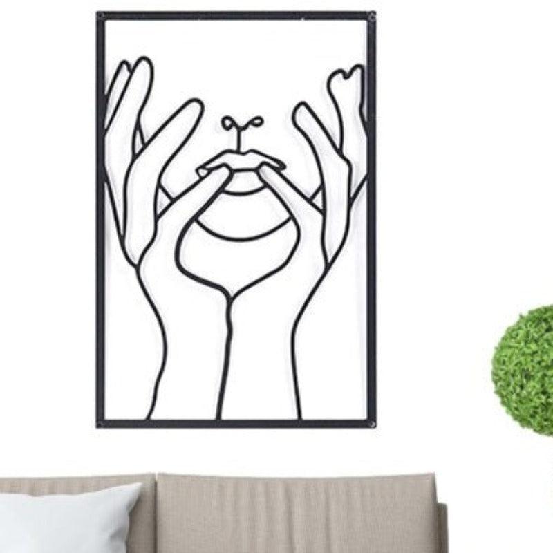 MODERN ABSTRACT METAL PAINTING - Smokey Cocktail