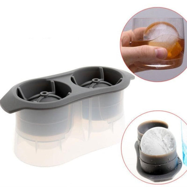 Silicone Ice Ball Maker Large 6.5cm 3D Big Round Sphere High Balls Ice  Shape Cube Mold Tray for Whiskey Cocktail Bar Tools