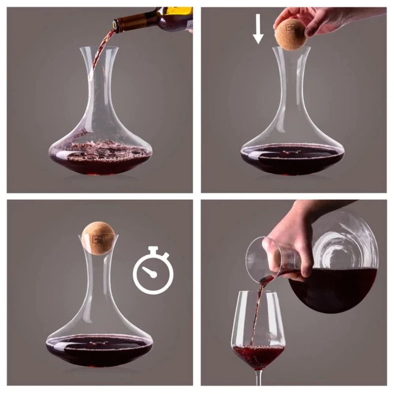 SURPRISE YOUR SENSES WINE CRYSTAL DECANTER-MADE IN SLOVAKIA