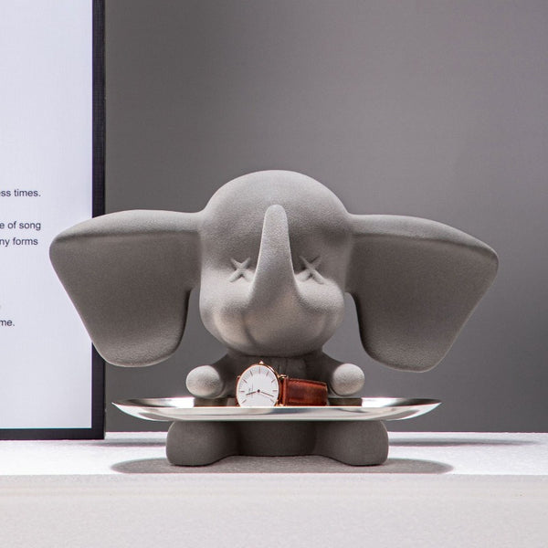 CUTE ELEPHANT DECOR WITH TRAY