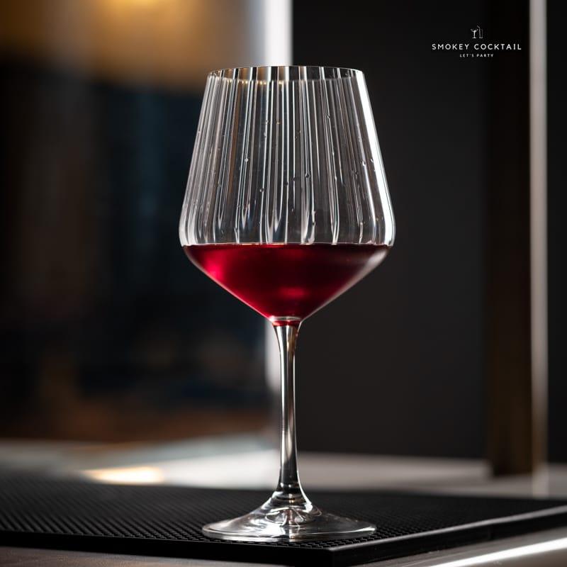 CRYSTAL STREAK SPRITZ STEM GLASS - Set Of 4 - Smokey Cocktail