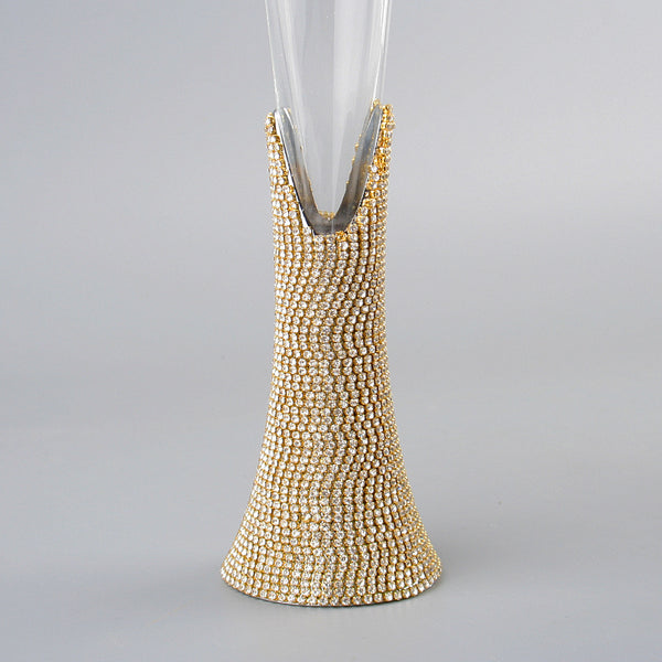 sparkly diamond champagne glass-set of 2