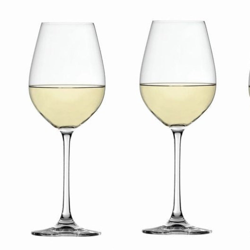 SALUTE WINE STEM CRYSTAL GLASS - Set Of 6-MADE IN GERMANY