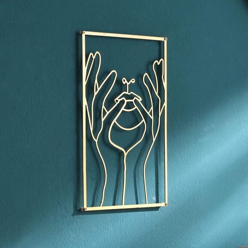 MODERN ABSTRACT METAL PAINTING - Smokey Cocktail