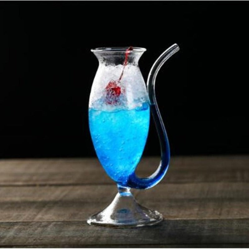 Narrow Trunk Cocktail Glass - Set Of 2 - Smokey Cocktail