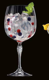 SPEAKEASY CRYSTAL GIN GLASS-SET OF 2, MADE IN ITALY