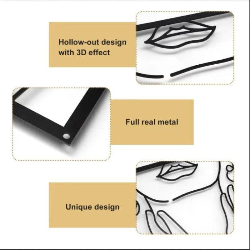 MODERN ABSTRACT METAL PAINTING - Smokey Cocktail