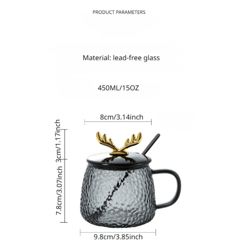 REINDEER MUG Set of 2 - Smokey Cocktail