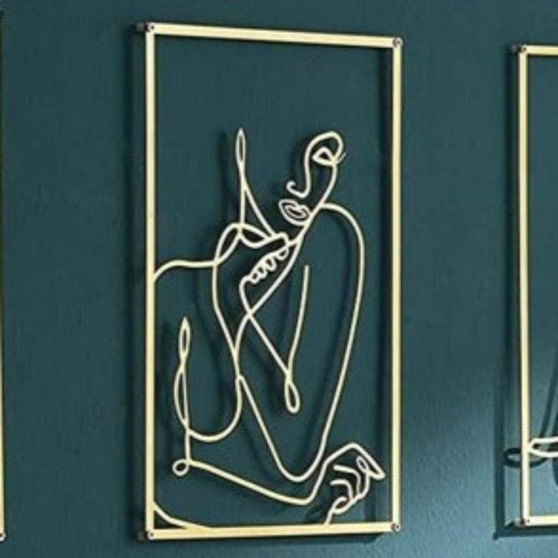 MODERN ABSTRACT METAL PAINTING - Smokey Cocktail