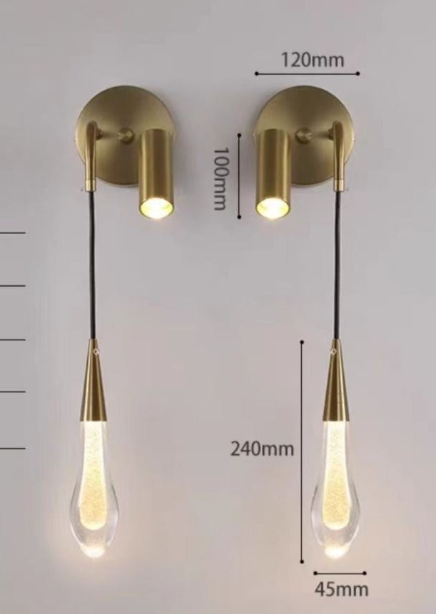 GOLD DOUBLE WALL LED LIGHT