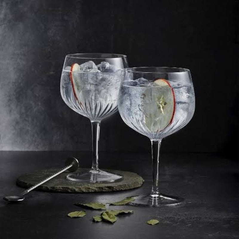 SPANISH GIN CRYSTAL GLASS - SET OF 2