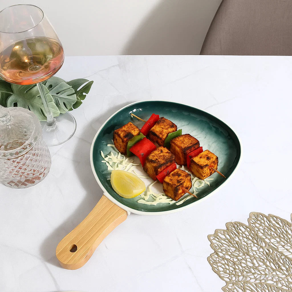 Ombre Serving Platters - Green