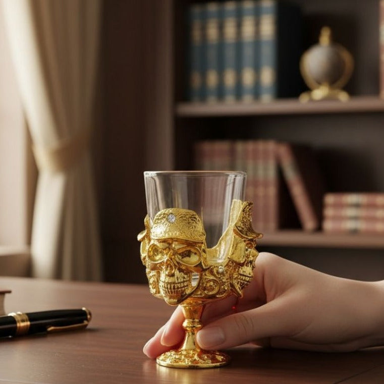 Premium Designer Skull Shot Glass - Set Of 6 (Gift Box)