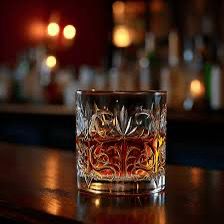 made in italy - tattoo whiskey crystal glass - set of 6