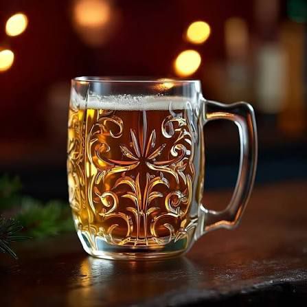 made in italy - tattoo Mule/Beer crystal glass - set of 2