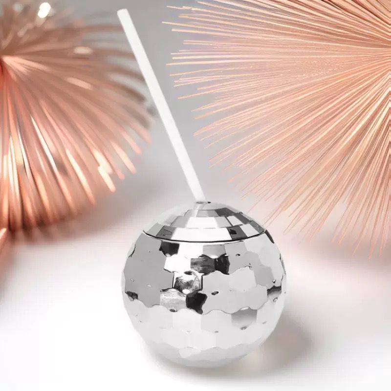 Plastic Disco Ball Cocktail Cup - 600ml - Set Of 2