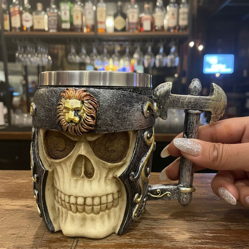 Creative Skull Face Beer Mug