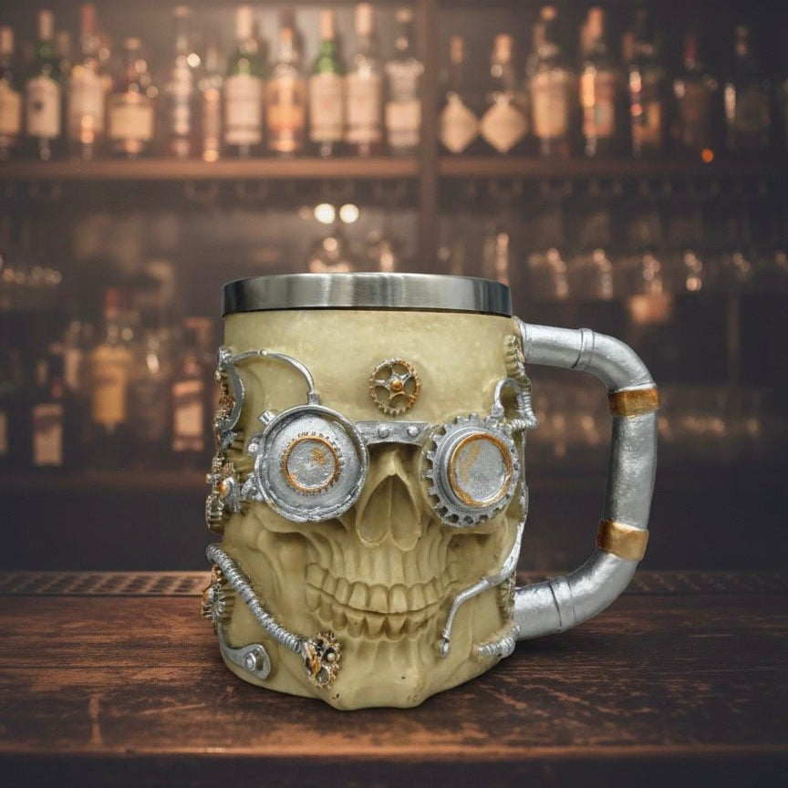 Creative Skull Face Beer Mug