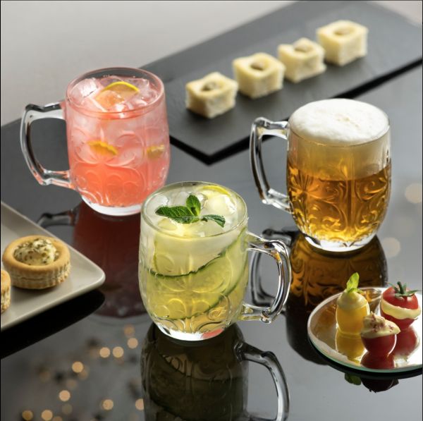 made in italy - tattoo Mule/Beer crystal glass - set of 2