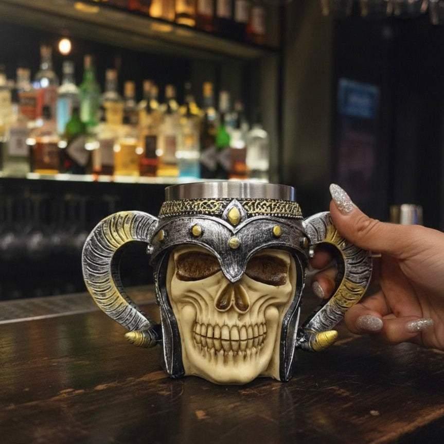 Creative Skull Face Beer Mug