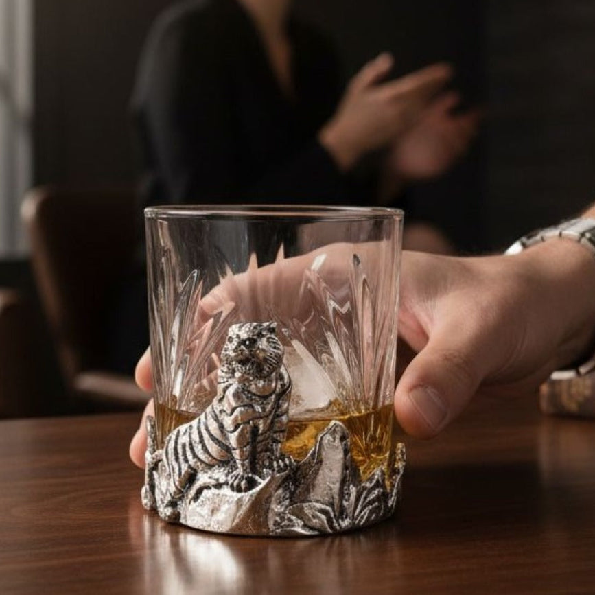 Metal Animal Whiskey Glass - Set Of 2