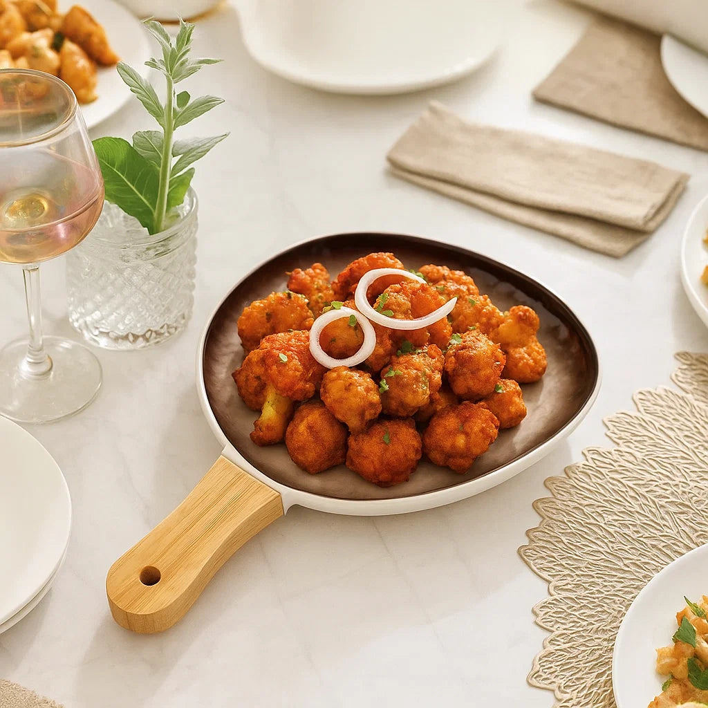 Ombre Serving Platters - Brown