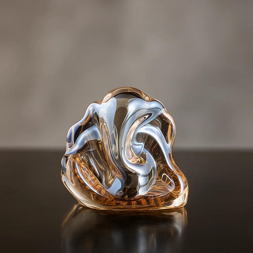 Divine Ganesha Glass Showpiece