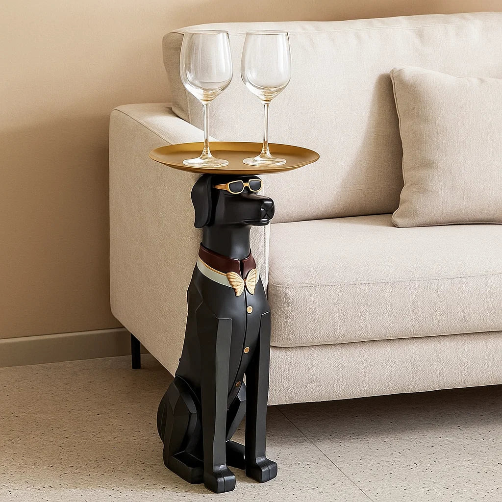 Rover Dog Side Table and Decor