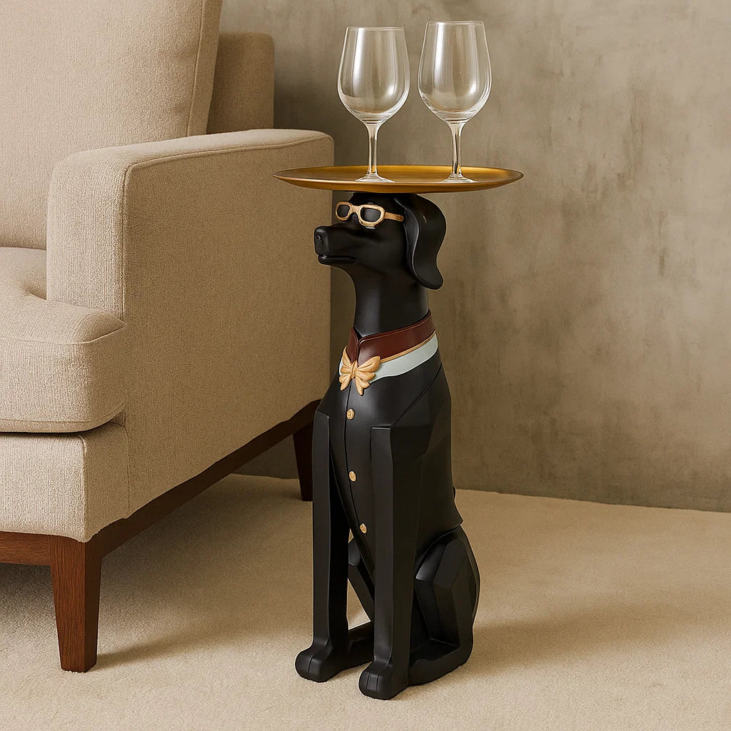 Rover Dog Side Table and Decor