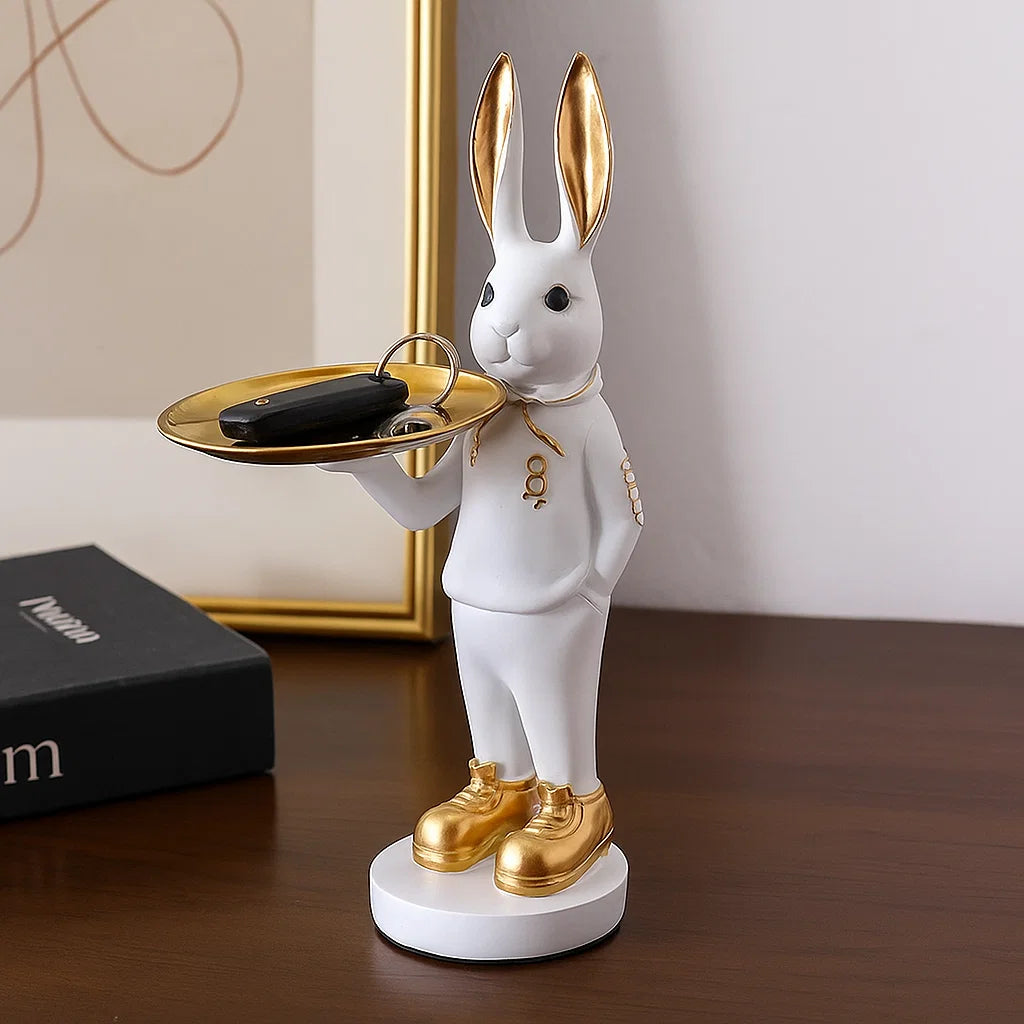 Cheerful Bunny Decor With Tray