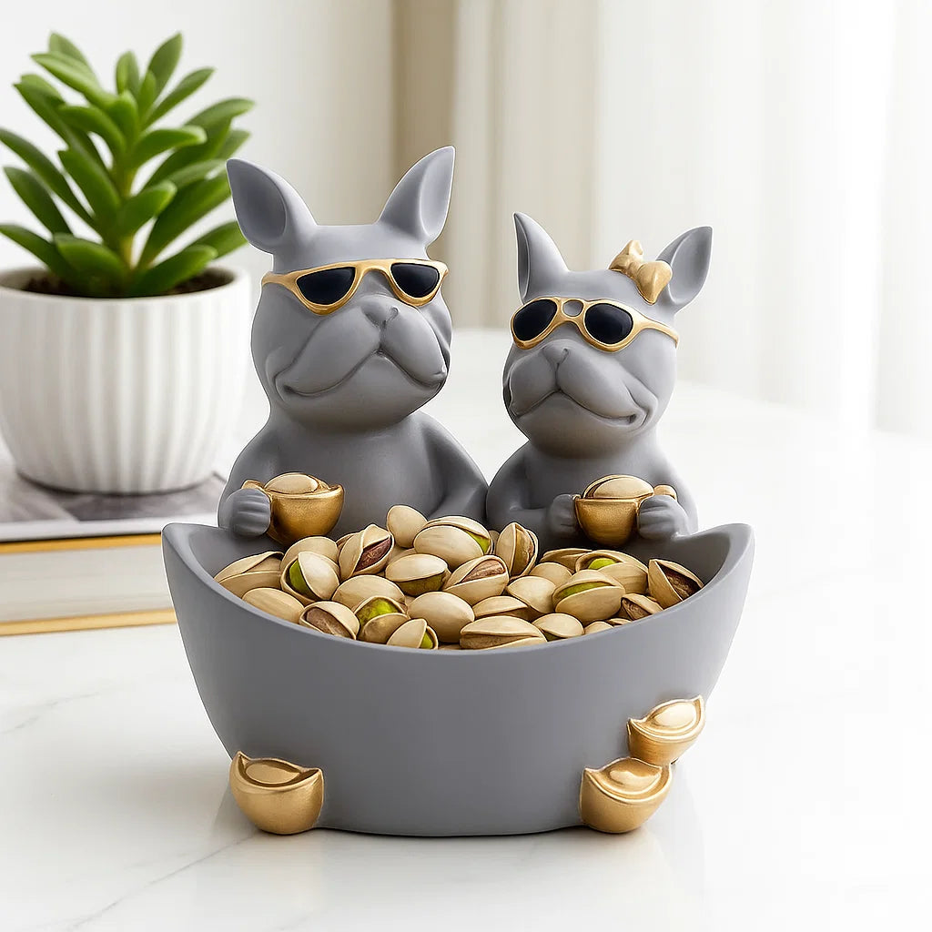 Duo Dog Figurine Holder