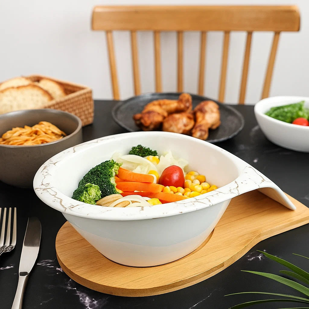 Artisan Serving Platter with Wood