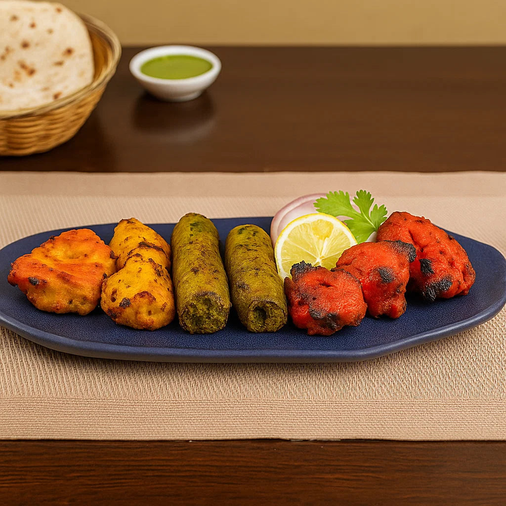 Stoneware Long Flat Platter