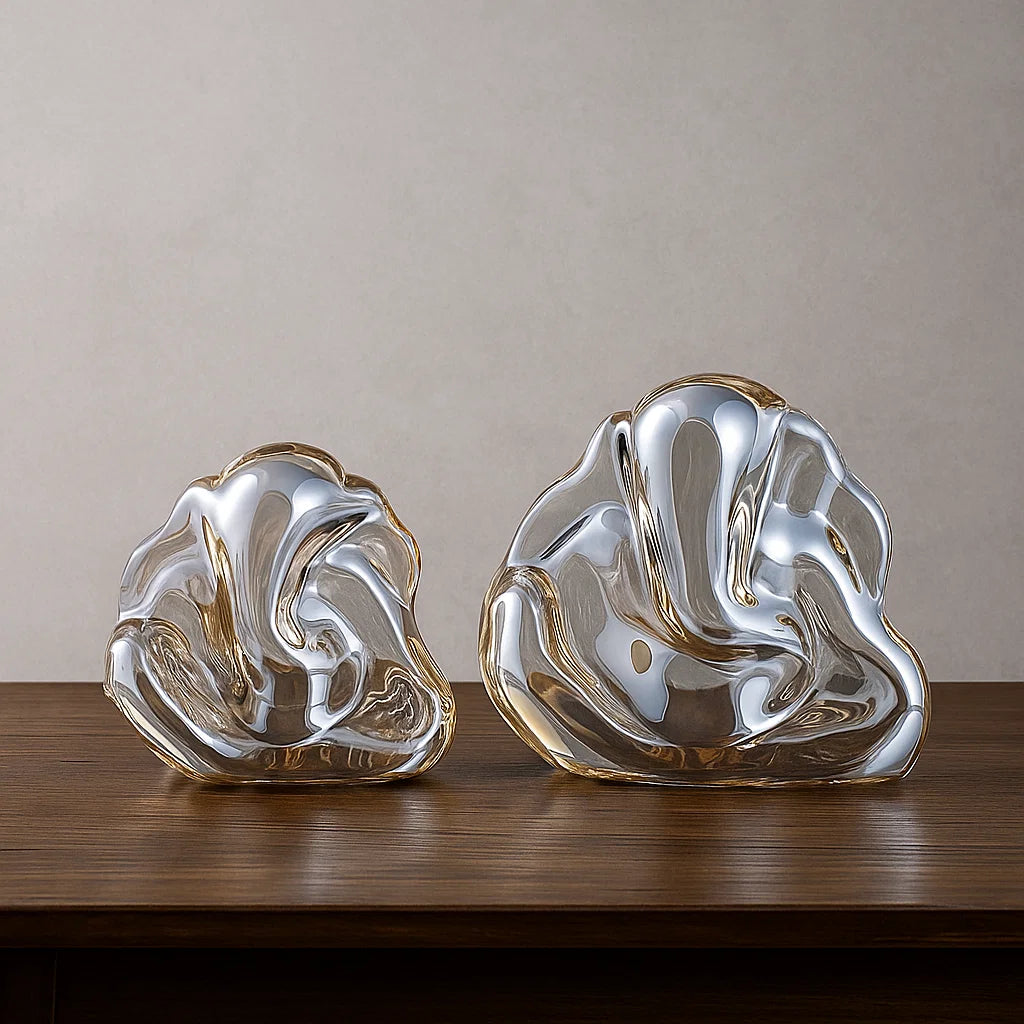 Divine Ganesha Glass Showpiece