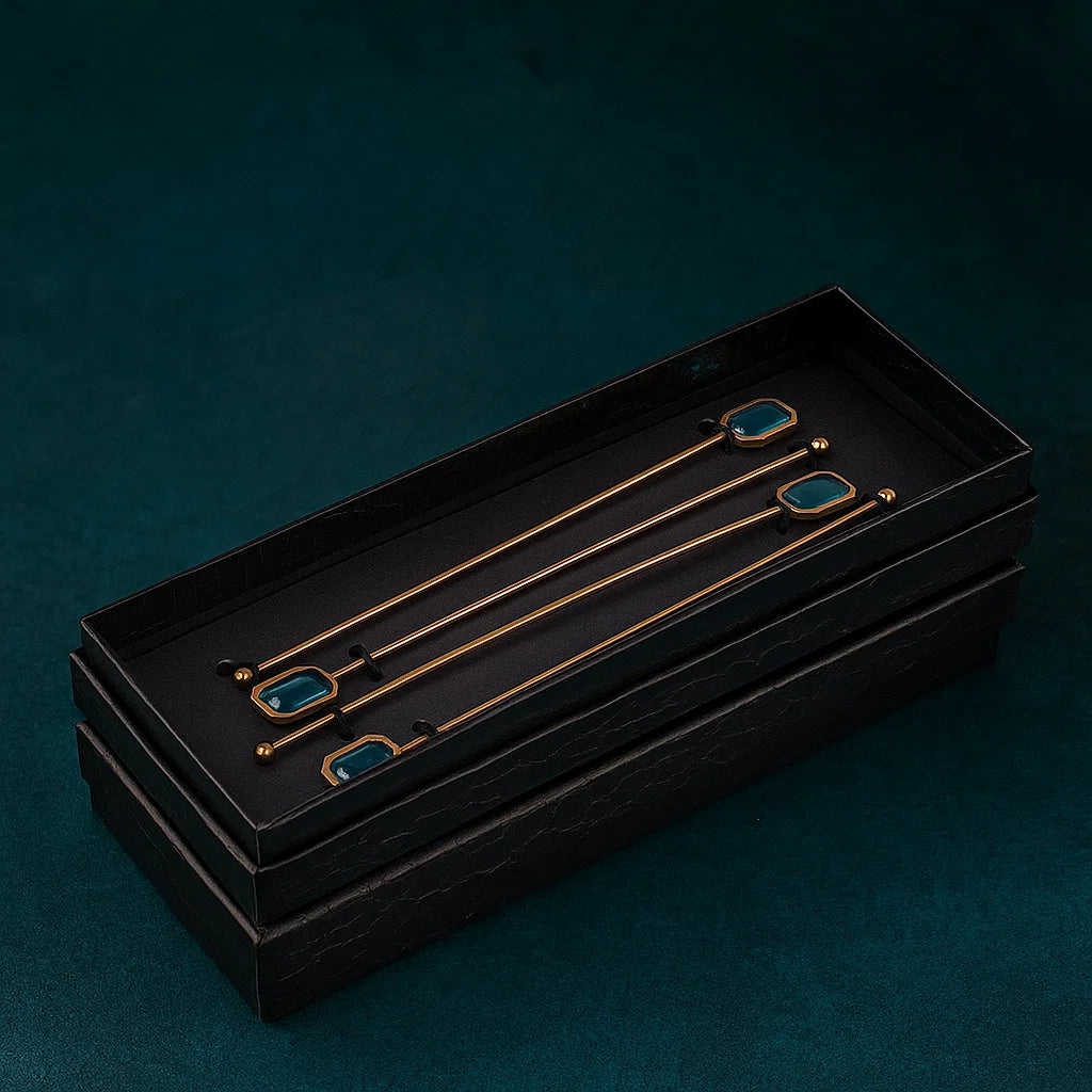 Crystal TOP Drink Stirrer - Set Of 4