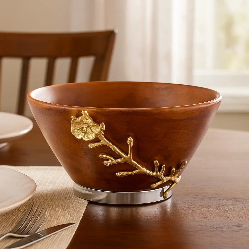 Artisan Wooden Decorative Table Bowl