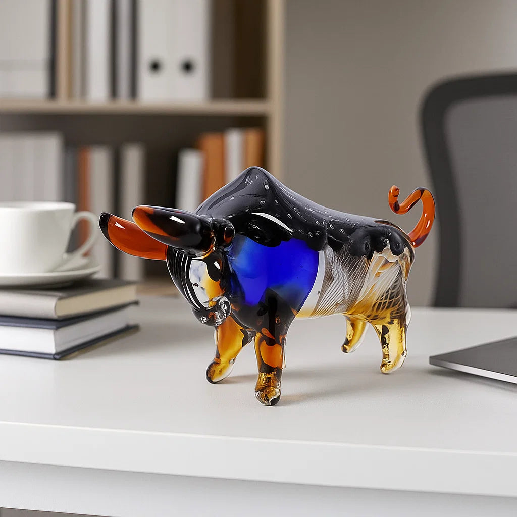 Premium Crystal Bull Decor
