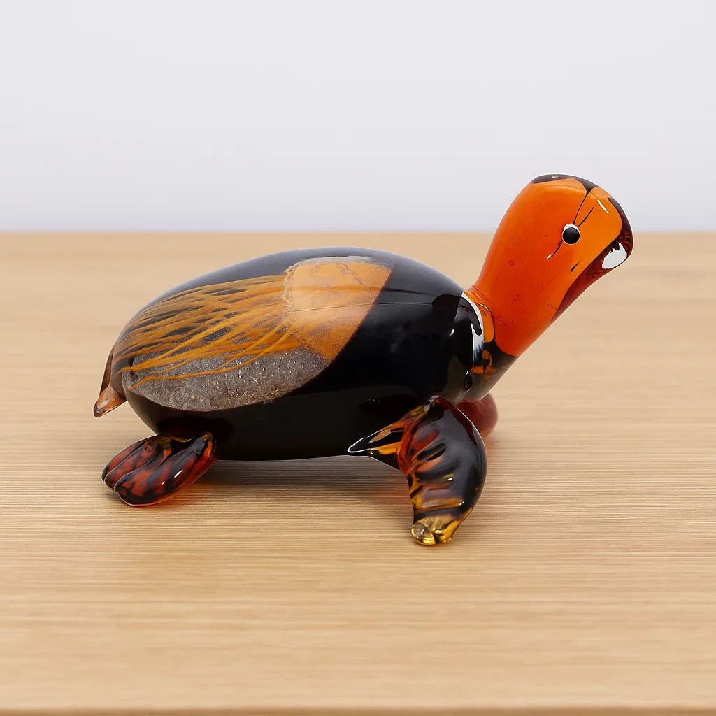 Turtle Figurine with Jellyfish Core